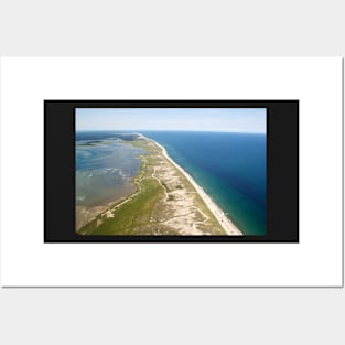 Nauset Beach Aerial Photo (Orleans, Cape Cod) Posters and Art